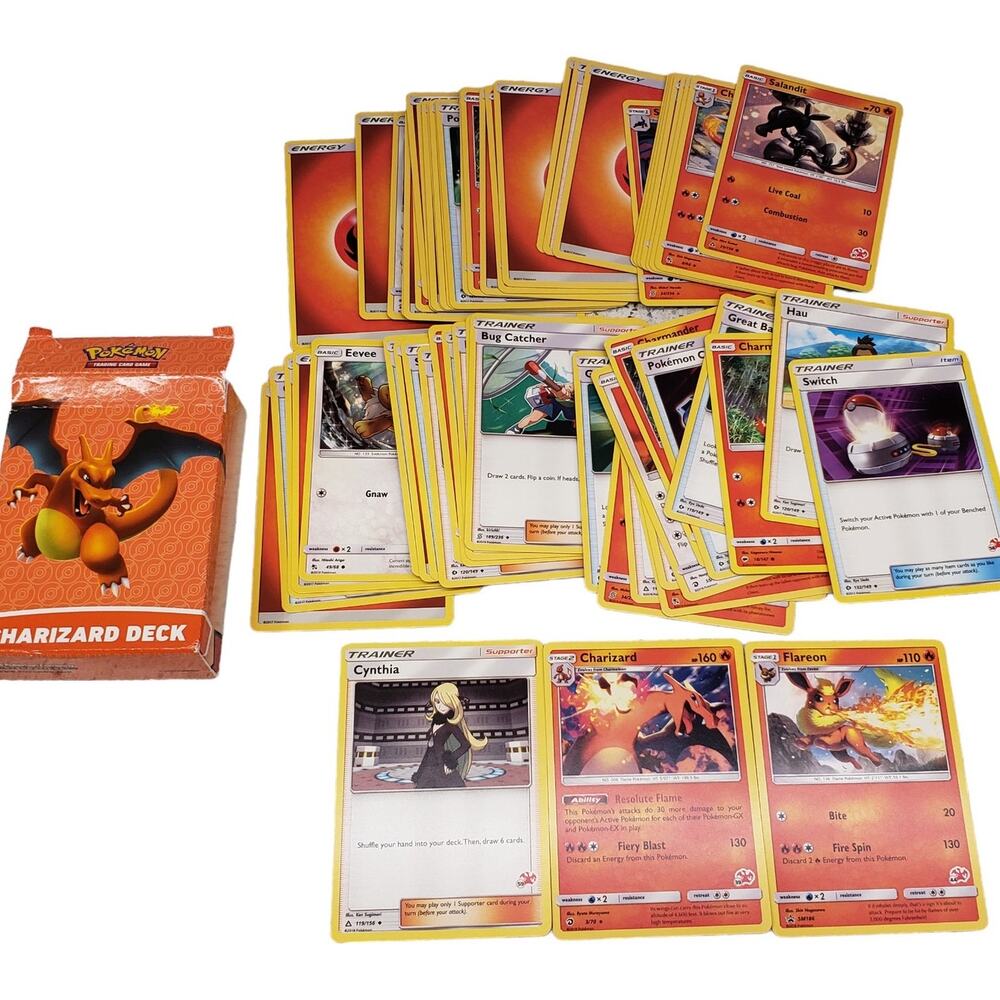 Pokemon Charizard Deck Ready to Play 60 Card Starter Deck Includes Charizard GX